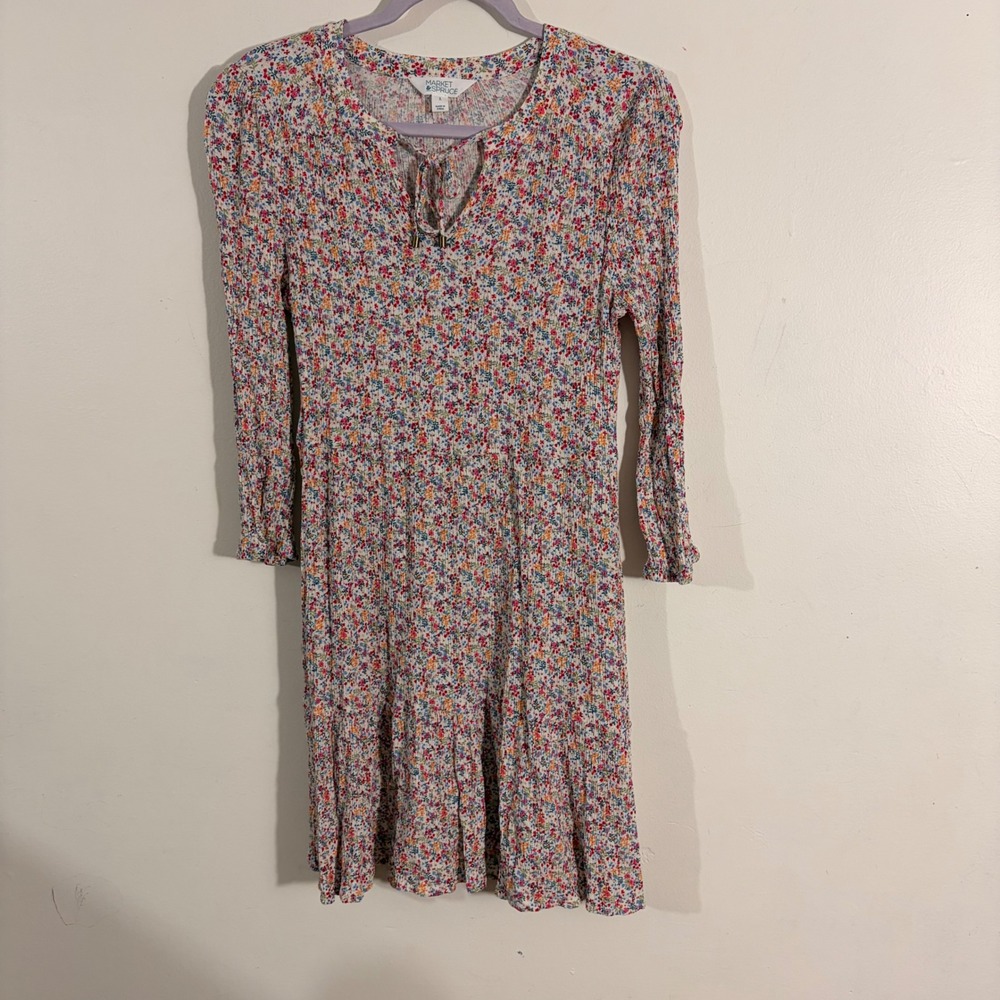Market & Spruce Floral Mini Dress Womens Small Multi Boho WGW70553